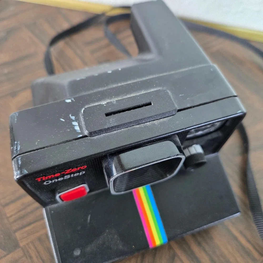 Polaroid OneStep Time Zero Instant Camera Vintage Built In‎ Flash Rainbow